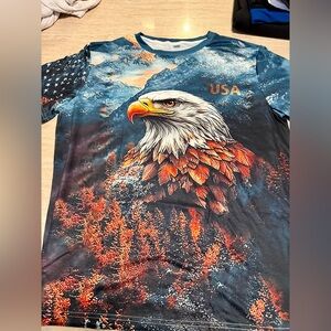 Eagle Graphic T-Shirt with USA Print